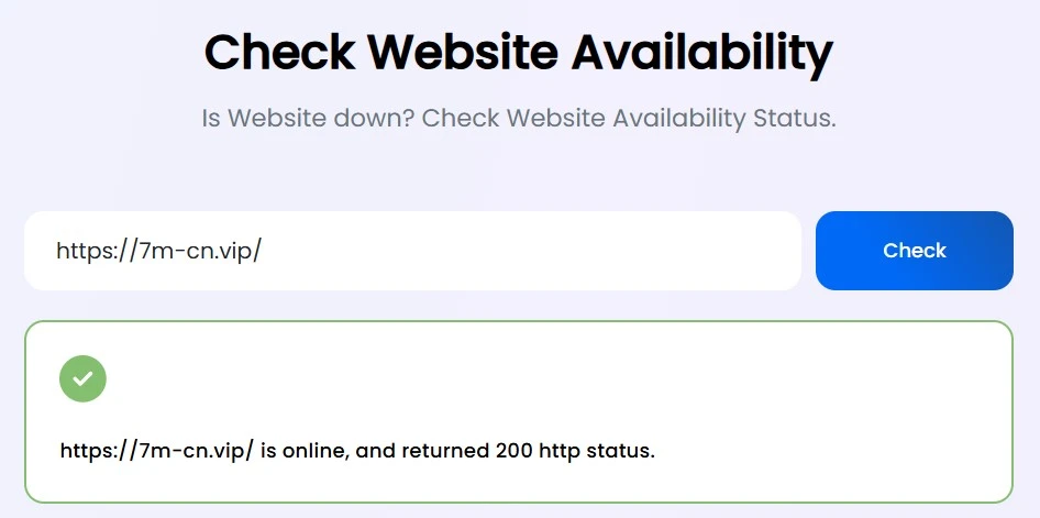 check website availability