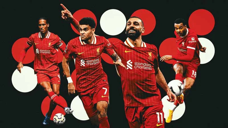 Liverpool giữ vị trí Top 1 Premier League 2025